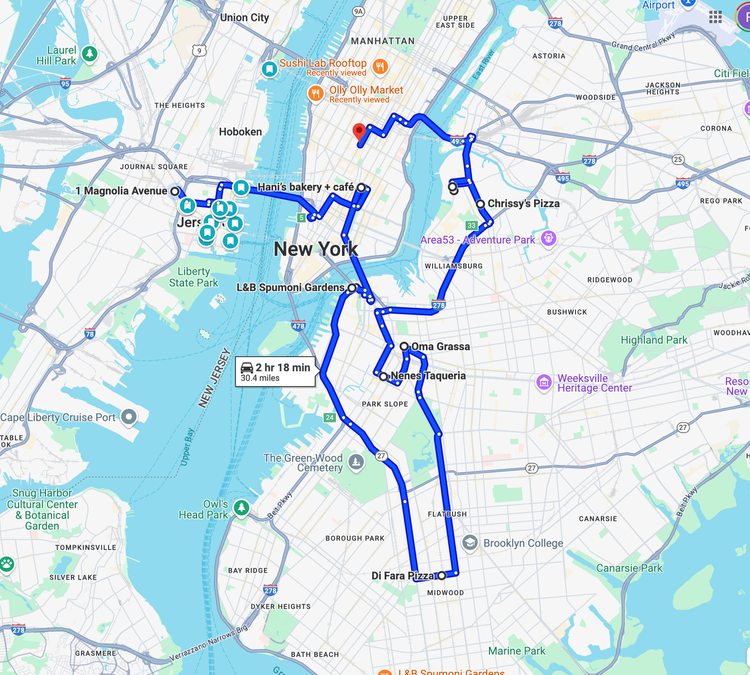 NYC Pizza Tour