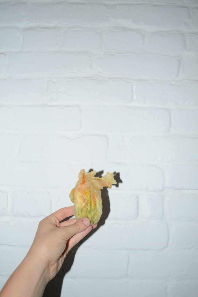 Fried Ricotta Stuffed Squash Blossoms