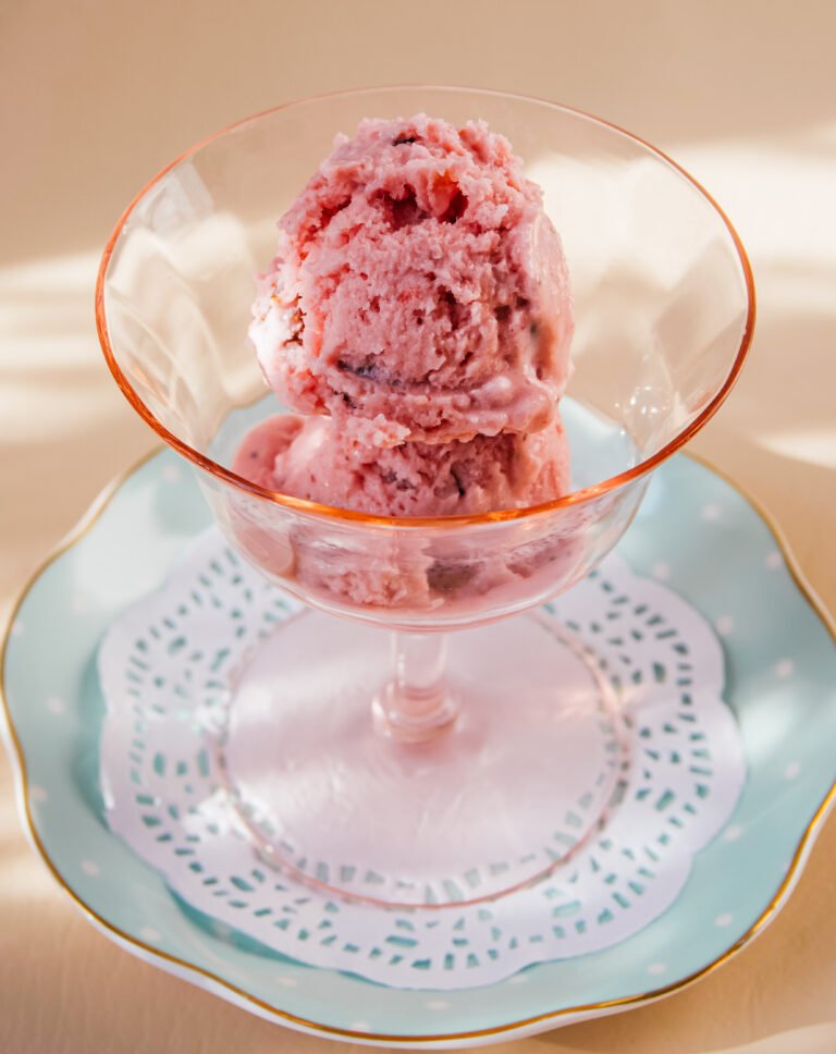 Strawberry Chocolate Chip Frozen Yogurt