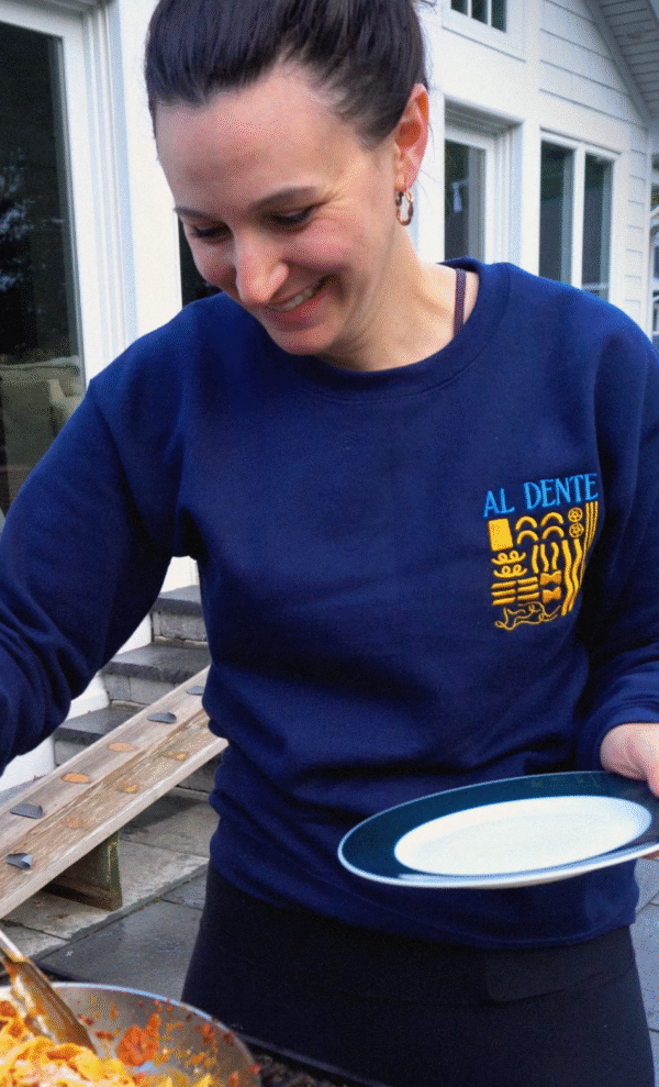 Al Dente Pasta Embroidered Sweatshirt